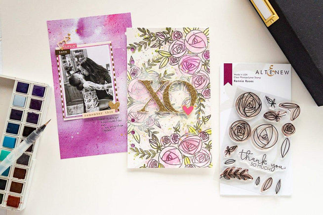 Z - Rennie Roses Stamp & Die & Mask Stencil Bundle