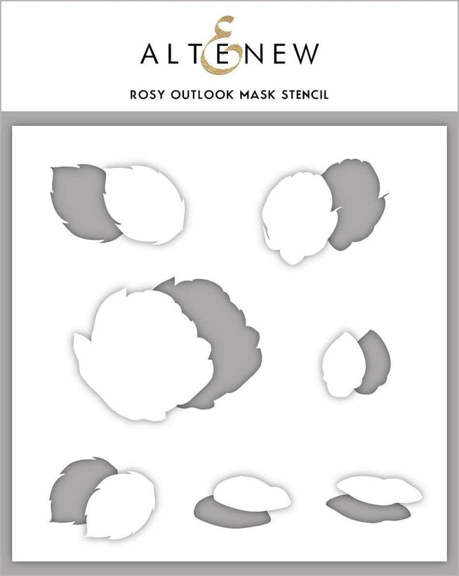 Retired - Rosy Outlook Stamp & Die & Mask Stencil Bundle - Altenew