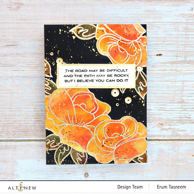 Altenew Stamp & Die & Stencil Bundle Simple Roses Stamp & Die & Mask Stencil Bundle