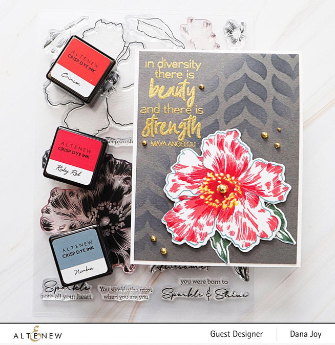 Altenew Stamp & Die & Stencil Bundle Sparkled Stamp & Die & Mask Stencil Bundle