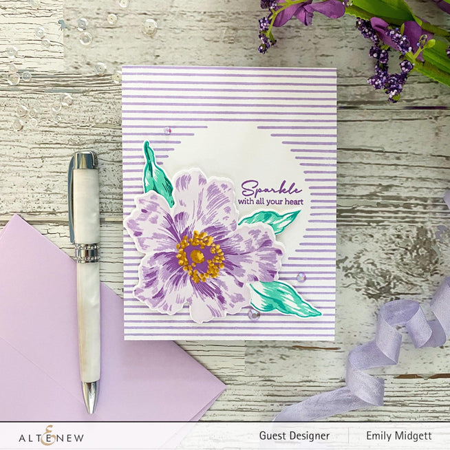 Altenew Stamp & Die & Stencil Bundle Sparkled Stamp & Die & Mask Stencil Bundle