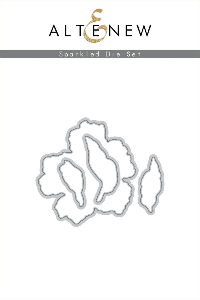 Altenew Stamp & Die & Stencil Bundle Sparkled Stamp & Die & Mask Stencil Bundle