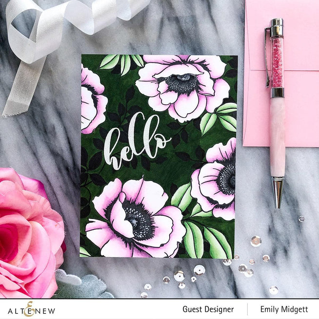Altenew Stamp & Die & Stencil Bundle Wallpaper Art Stamp & Die & Mask Stencil Bundle