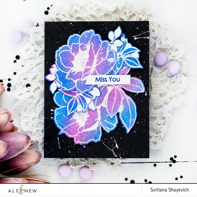 Altenew Stamp & Die & Stencil Bundle Wallpaper Art Stamp & Die & Mask Stencil Bundle