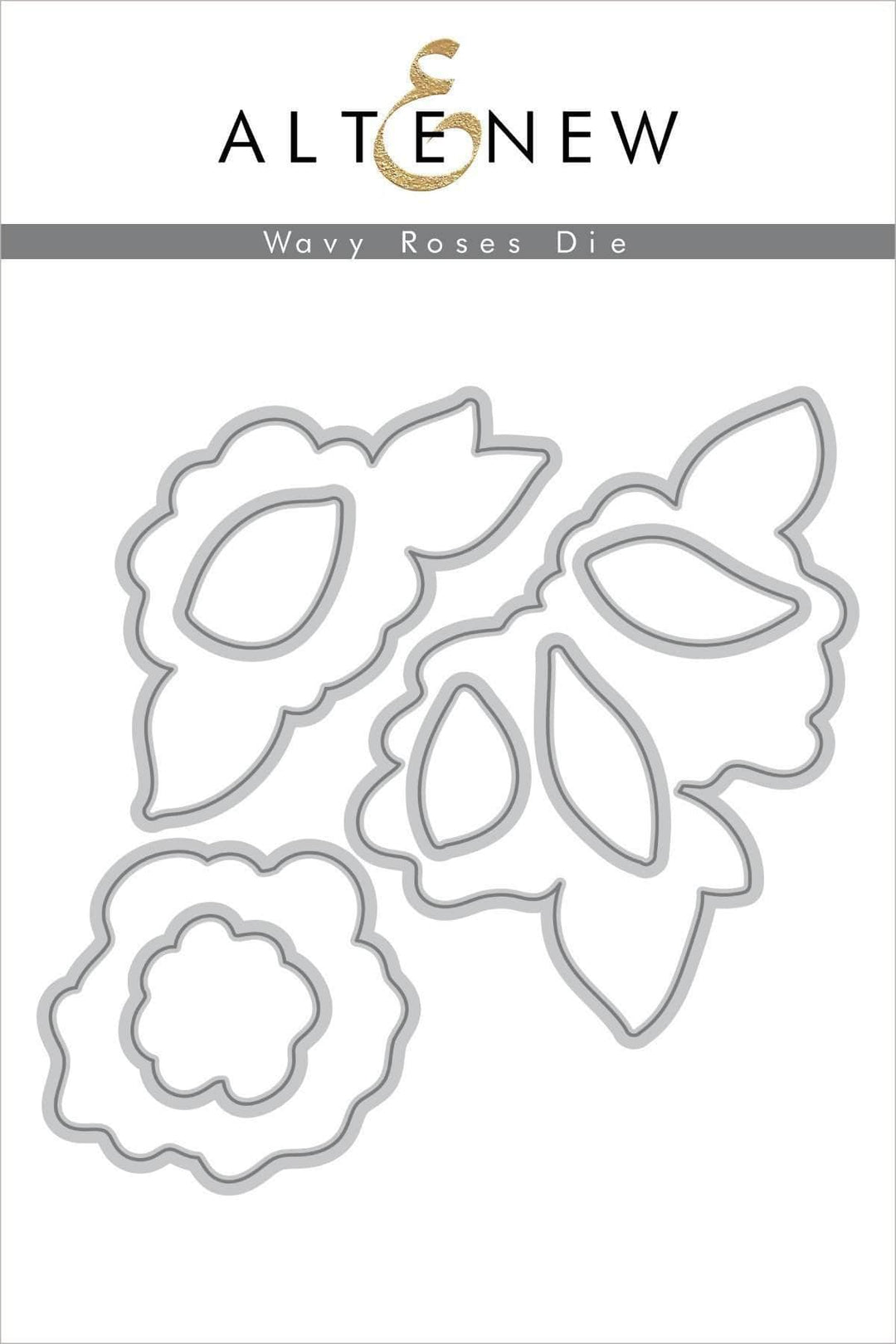 Altenew Stamp & Die & Stencil Bundle Wavy Roses