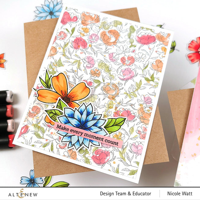 Altenew Stamp & Die & Stencil Bundle Wild & Free Stamp & Die & Mask Stencil Bundle