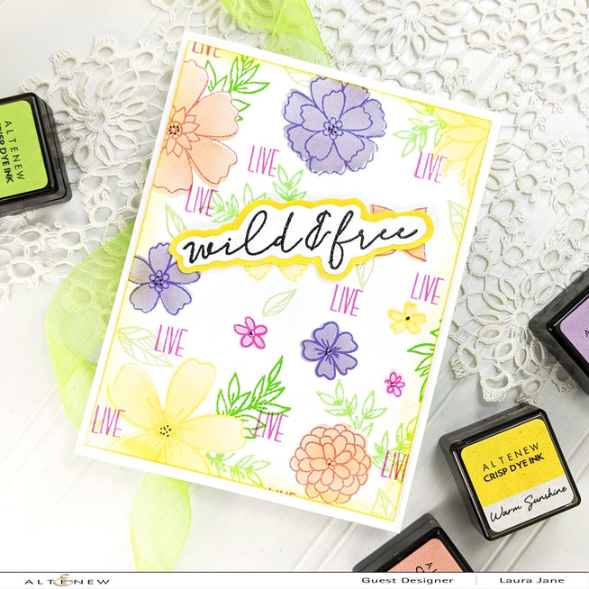 Altenew Stamp & Die & Stencil Bundle Wild & Free