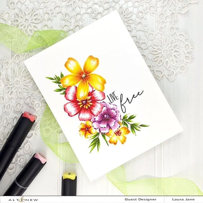 Altenew Stamp & Die & Stencil Bundle Wild & Free