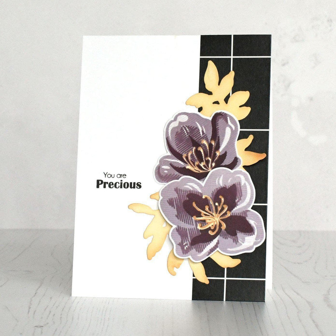 Altenew Stamp & Die & Stencil Bundle Zig Zag Floral Stamp & Die & Mask Stencil Bundle