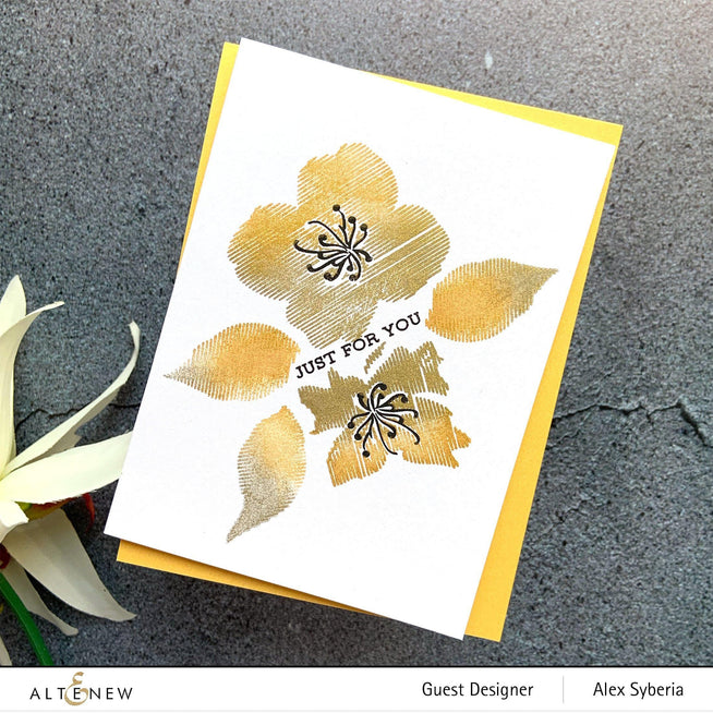 Altenew Stamp & Die & Stencil Bundle Zig Zag Floral Stamp & Die & Mask Stencil Bundle