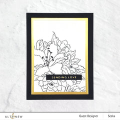 Altenew Stamp & Die & Stencil & Embossing Folder Bundle Bold Bouquet