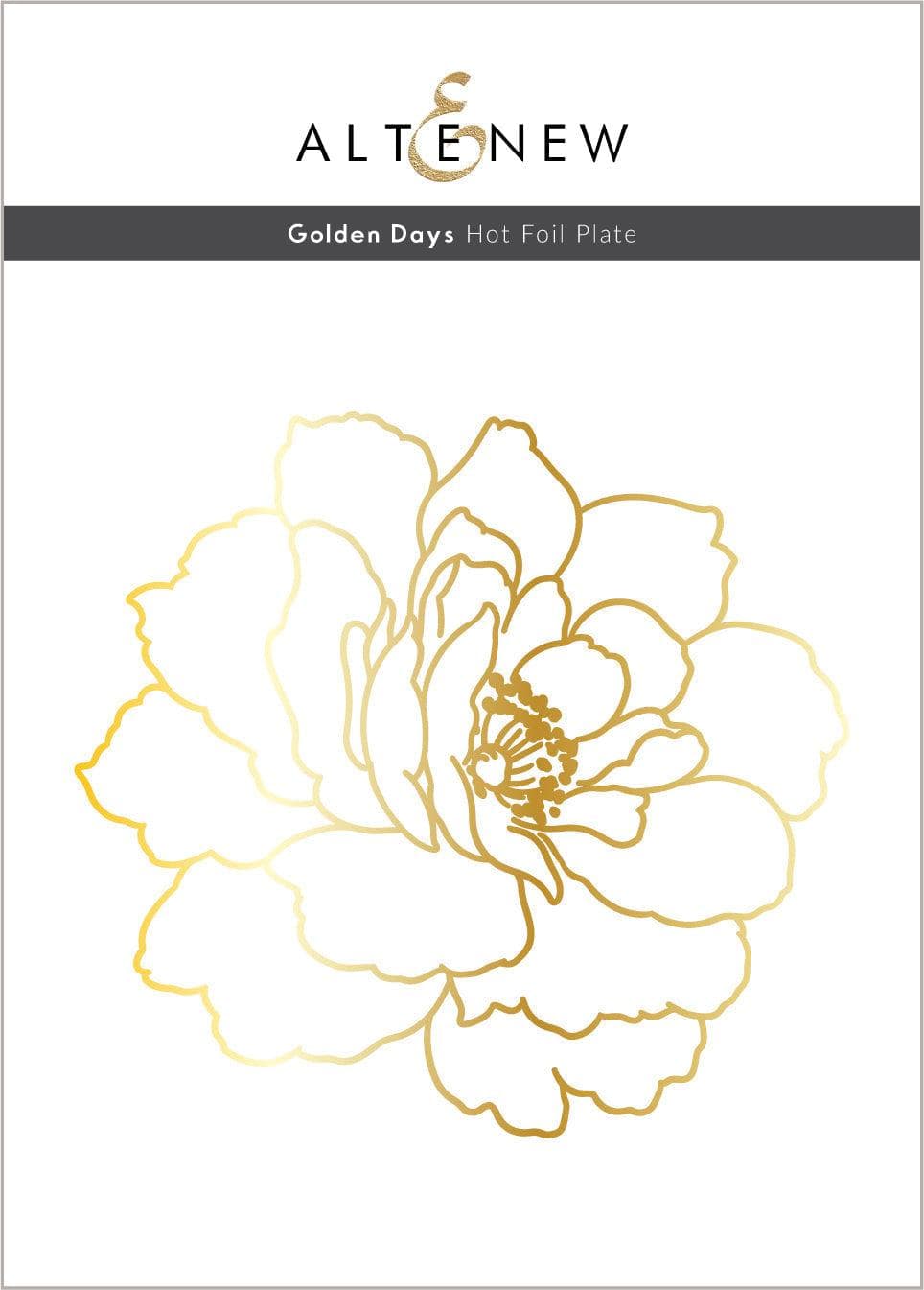 Altenew Stamp & Die & Stencil & Hot Foil Plate Bundle Golden Days
