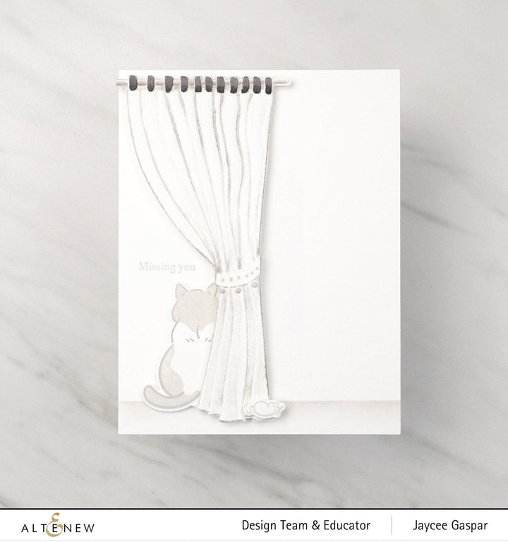 Altenew Stamp & Embossing Folder Bundle It's A Feast Stamp Set & Folded Drapes Embossing Folder Bundle