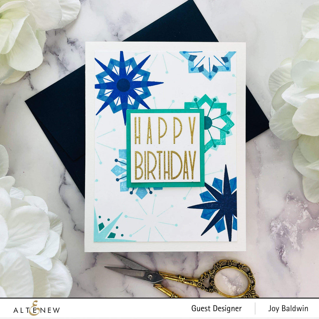 Altenew Stamp & Stencil Bundle Fancy Star Builder Stamp & Stencil Bundle