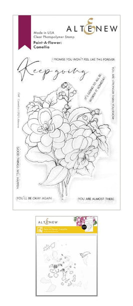 Altenew Stamp & Stencil Bundle Paint-A-Flower: Camellia Stamp & Stencil Bundle
