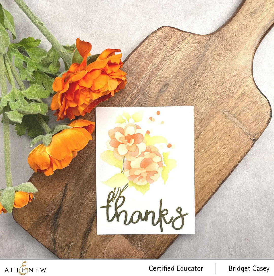 Altenew Stamp & Stencil Bundle Paint-A-Flower: Camellia Stamp & Stencil Bundle