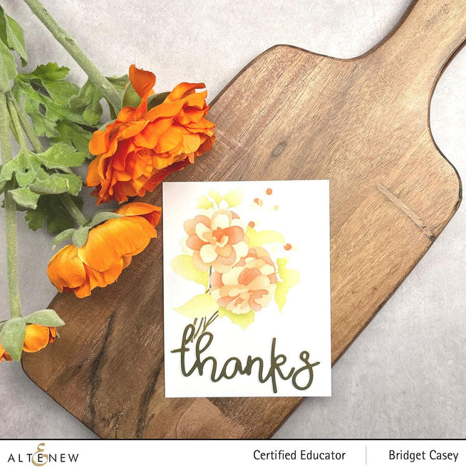 Altenew Stamp & Stencil Bundle Paint-A-Flower: Camellia Stamp & Stencil Bundle