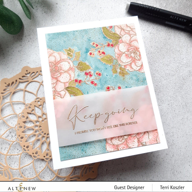 Altenew Stamp & Stencil Bundle Paint-A-Flower: Camellia Stamp & Stencil Bundle