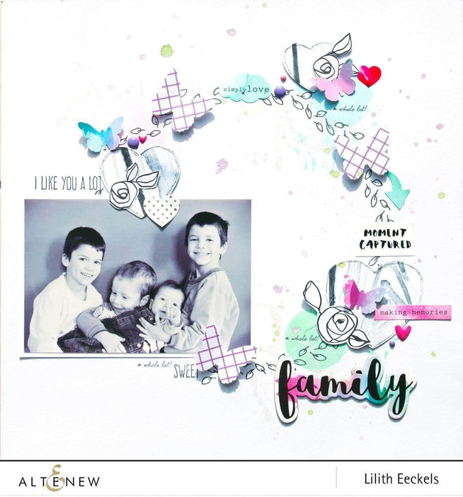 Altenew Stamp & Stencil Bundle Tea Time Stamp & Stencil Bundle