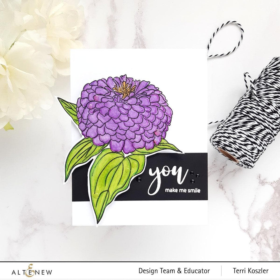 Altenew Release Bundle Paint-A-Flower: Zinnia Magellan Rose & Hawaiian Shores Brush & Fine Tip Pens Bundle
