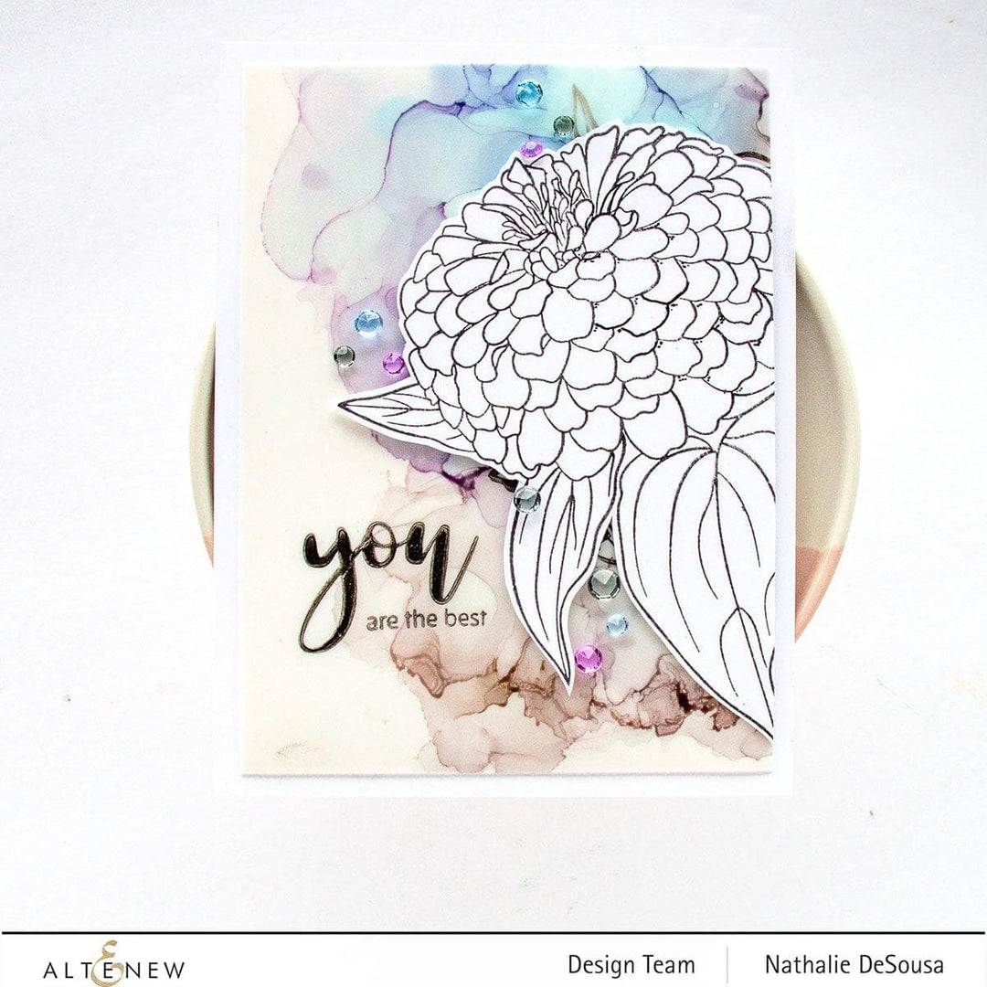 Altenew Release Bundle Paint-A-Flower: Zinnia Magellan Rose & Hawaiian Shores Brush & Fine Tip Pens Bundle