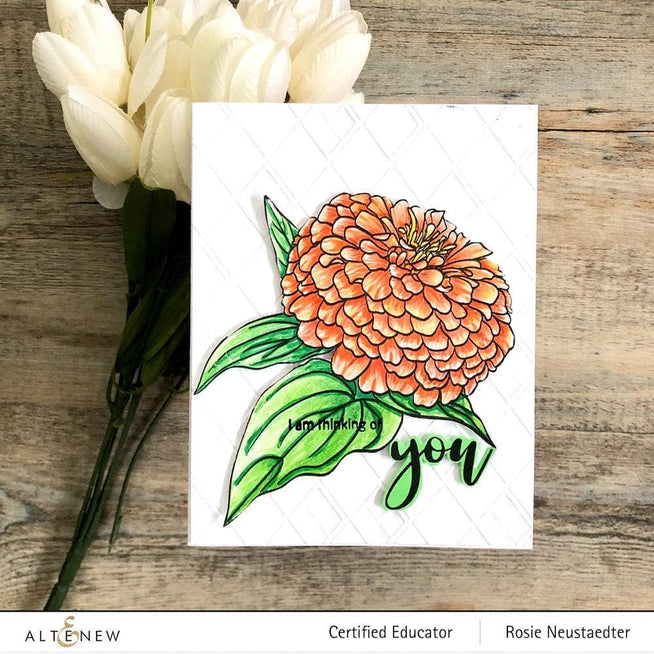 Altenew Release Bundle Paint-A-Flower: Zinnia Magellan Rose & Hawaiian Shores Brush & Fine Tip Pens Bundle