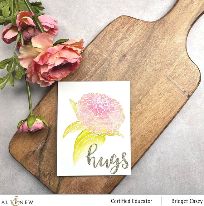 Altenew Release Bundle Paint-A-Flower: Zinnia Magellan Rose & Hawaiian Shores Brush & Fine Tip Pens Bundle