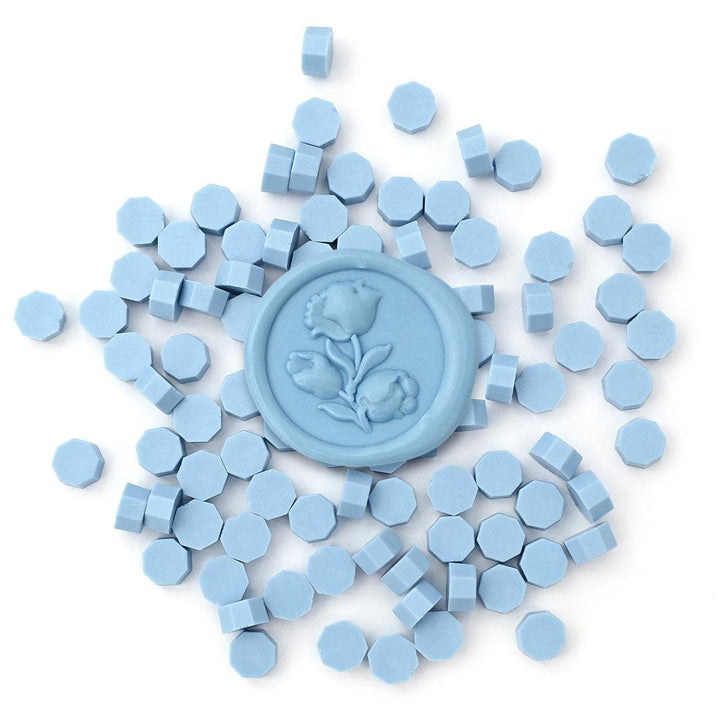 Haze Blue Wax Beads