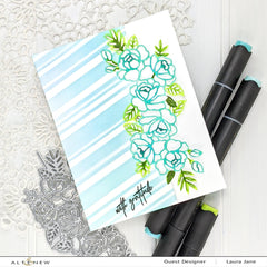 Photocentric Stencil Beach Towel Stripes Stencil