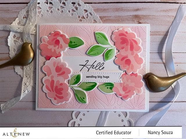 EXP Factors Stencil Blobby Roses Stencil Set (4 in 1)