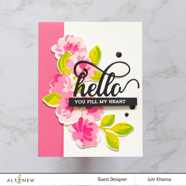 EXP Factors Stencil Blobby Roses Stencil Set (4 in 1)