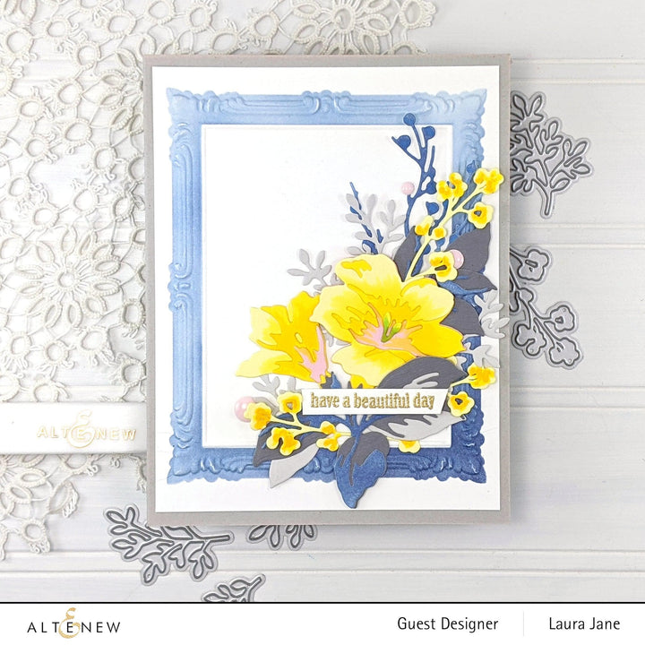 Altenew Stencil Bundle Simple Frame 3D Embossing Folder & Mask Stencil Bundle