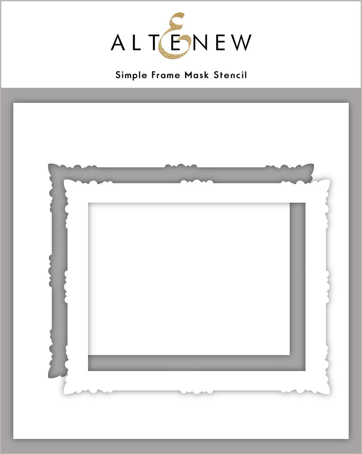 Altenew Stencil Bundle Simple Frame 3D Embossing Folder & Mask Stencil Bundle