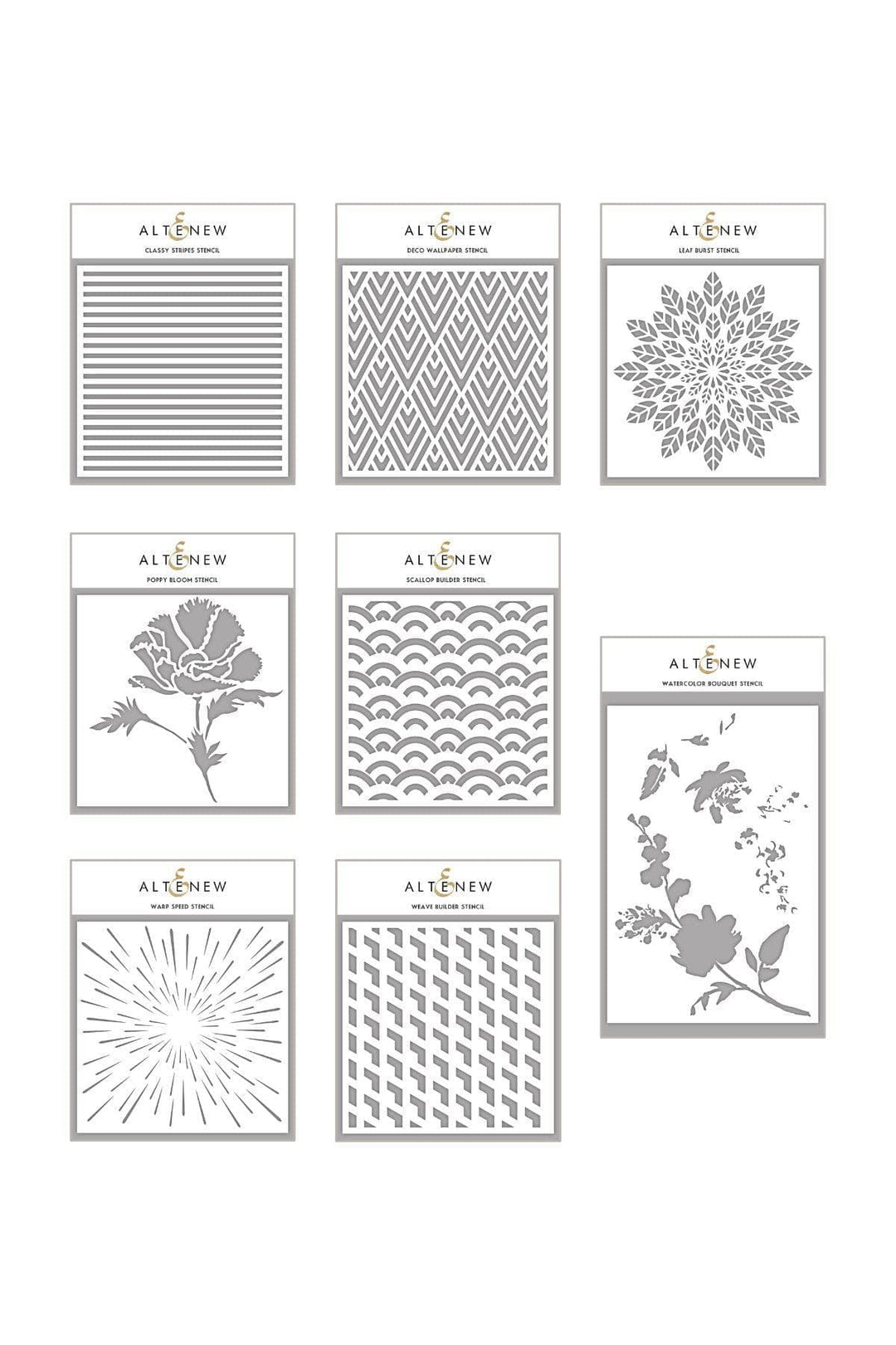 Altenew Stencil Bundle Incredible Backgrounds Stencil Bundle