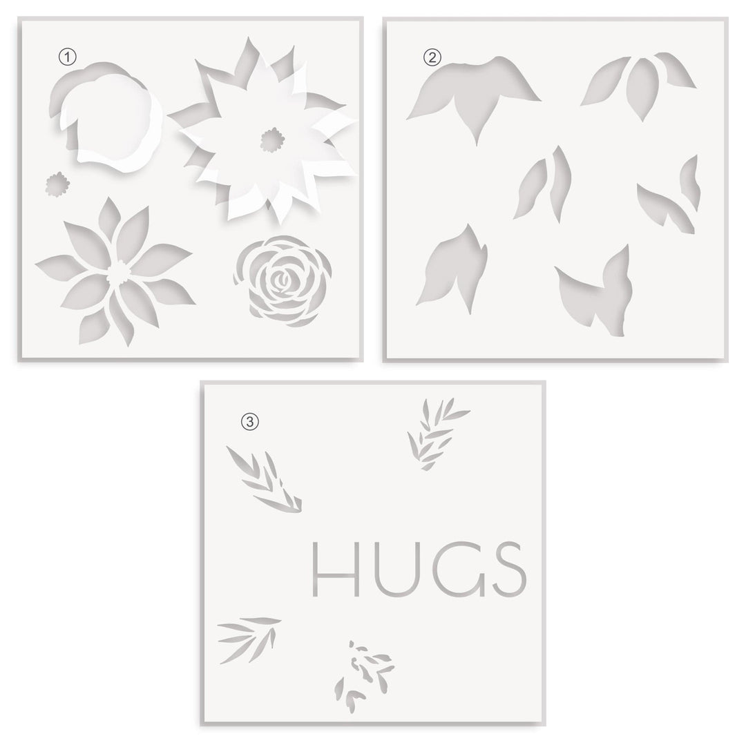 EXP Factors Stencil Calming Cluster Simple Coloring Stencil Set (3 in 1)