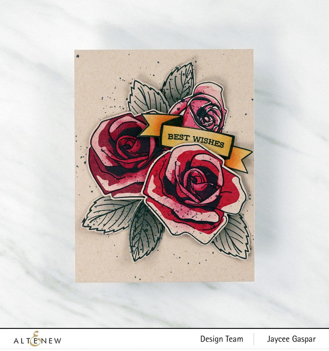 Photocentric Stencil Cartoon Rose Mask Stencil