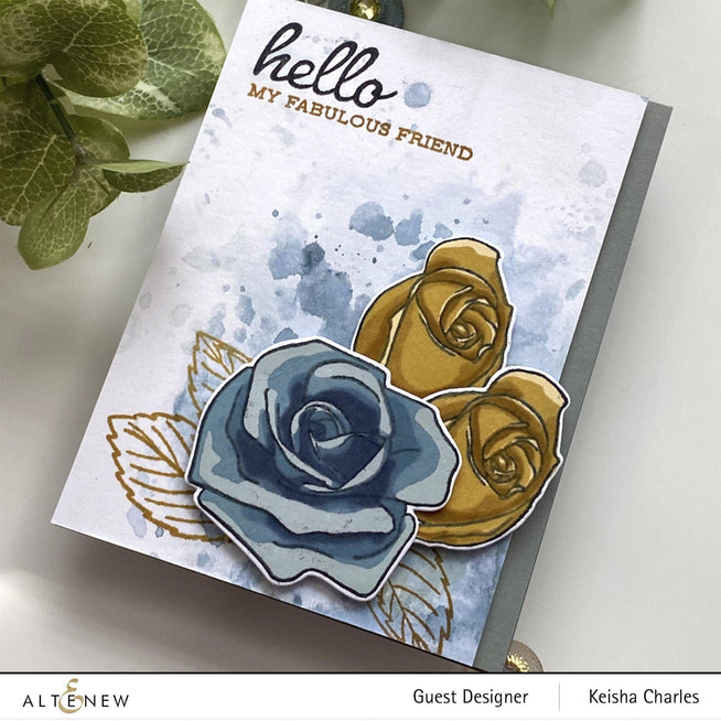 Photocentric Stencil Cartoon Rose Mask Stencil