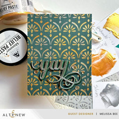 Cascading Elegance Stencil
