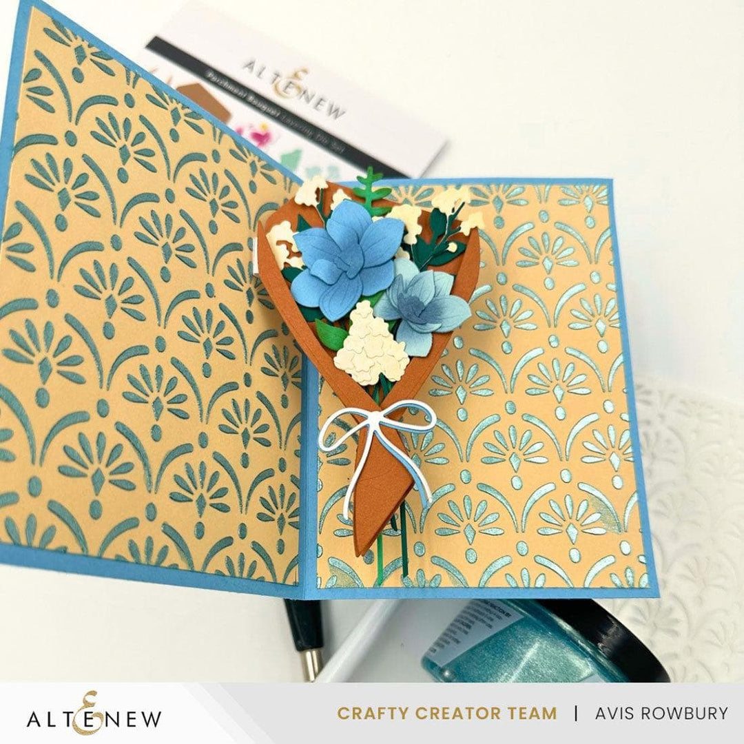 Cascading Elegance Stencil