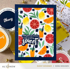 EXP Factors Stencil Citrus Fruits Pattern Layering Stencil Set (4 in 1)