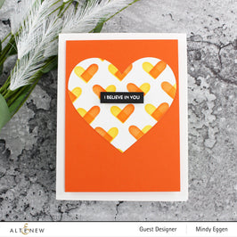 Photocentric Stencil Color Block Hearts Stencil