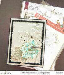 EXP Factors Stencil Craft Your Life Project Kit: Floral Acanthus Add-on Layering Stencil for Embossing Folder (4 in 1)
