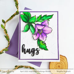 EXP Factors Stencil Craft Your Life Project Kit: Floral Acanthus Add-on Layering Stencil for Embossing Folder (4 in 1)
