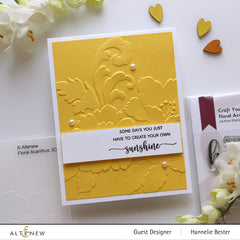 EXP Factors Stencil Craft Your Life Project Kit: Floral Acanthus Add-on Layering Stencil for Embossing Folder (4 in 1)
