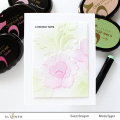 EXP Factors Stencil Craft Your Life Project Kit: Floral Acanthus Add-on Layering Stencil for Embossing Folder (4 in 1)