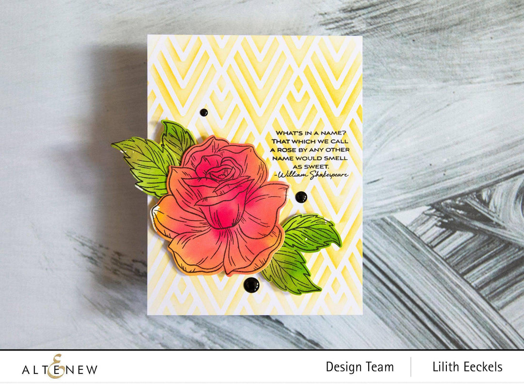 Photocentric Stencil Darling Rose Mask Stencil