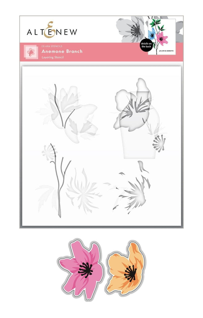 Altenew Stencil & Die Bundle Anemone Branch Stencil & Die Bundle