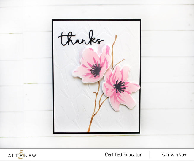 Altenew Stencil & Die Bundle Anemone Branch Stencil & Die Bundle