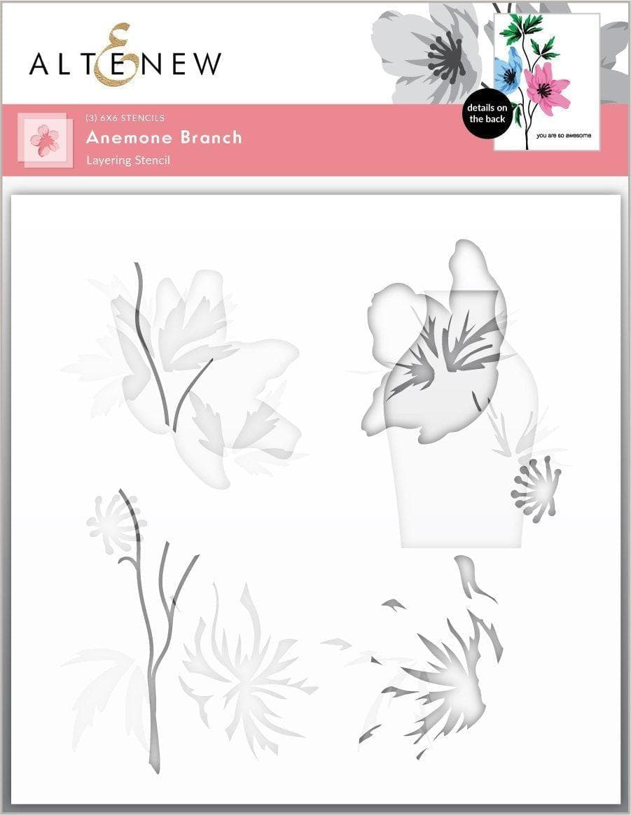 Altenew Stencil & Die Bundle Anemone Branch Stencil & Die Bundle