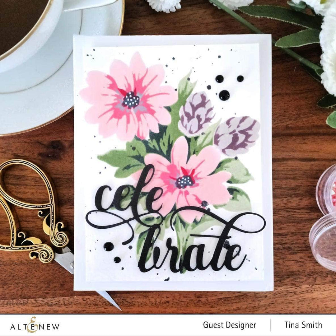 Altenew Stencil & Die Bundle Flower Bunch Layering Stencil & Die Bundle
